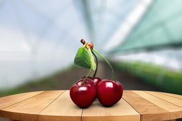 Red Cherry fresh ripe sweet berries