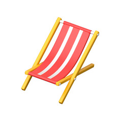 Creatively crafted icon of beach chair in modern design style