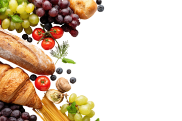 Assorted fresh food display