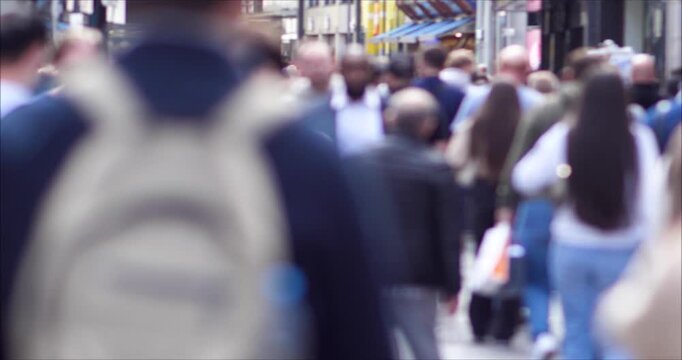 Crowd Movement Captured in Slow Motion Visuals
