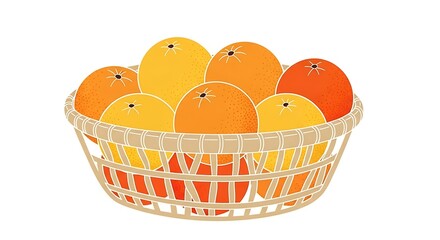 basket of oranges