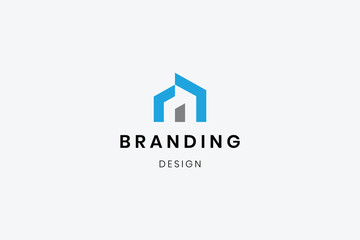 Abstract elegant N logo design