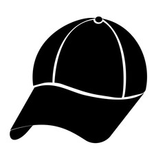 Simple outline hat icon representing fashion and accessories. Minimalist vector style suitable for clothing, headwear, and apparel , cutout design