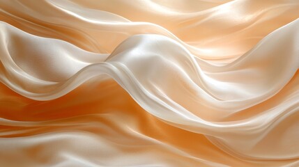 Obraz premium Soft Elegant Fabric Texture in Warm Cream and Peach Tones