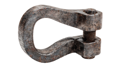 Rusted metal clasp