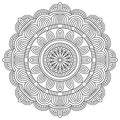 round ornamental round lace pattern