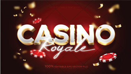 casino royale editable text effect