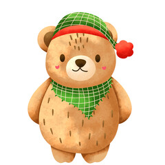 Teddy bear at Christmas