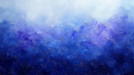 Fototapeta premium Abstract Blue Painting with Gentle Waves and Soft Textures