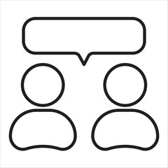 Message,speech buble ,dialog, chat icon outline vector