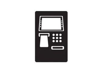 Modern ATM machine icon for convenient financial transactions and cash access