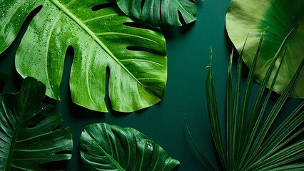Monstera Tropical Background for Design
