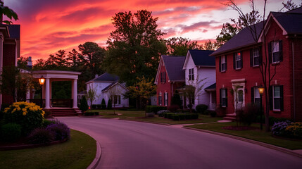 Upscale neighborhoods Birmingham Alabama USA