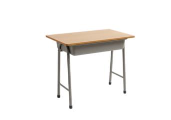 Student Desk Simple Functional Classroom Furniture on transparent background