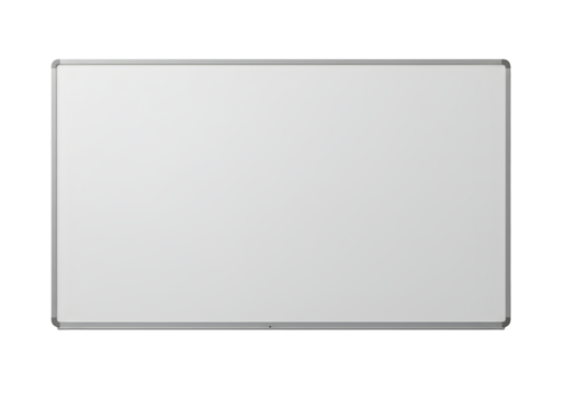 Blank Whiteboard Perfect for Presentations  Meetings on transparent background