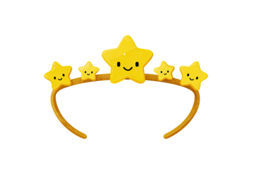A yellow star headband