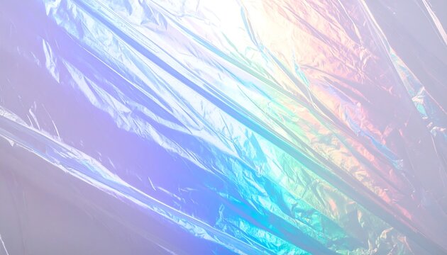 Abstract iridescent plastic sheet