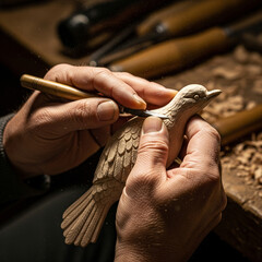 artist painting a brush on a canvas