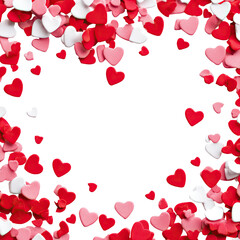 Heart-shaped confetti frame (1)