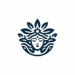 Nature goddess logo