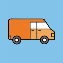 Delivery Van Transport Vehicle Vector
