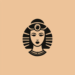 Queen cleopatra logo