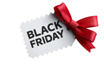 Discount label for Black Friday shopping event