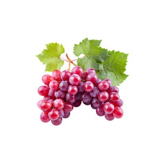 Fototapeta premium Bunch of ripe grapes isolated on white background