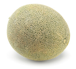 melon isolated on white background. fresh melon. clipping path