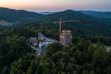 Krynica Góra Parkowa wieża widokowa. © Maciej G. Szling