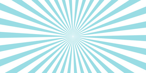 Blue sun rays background