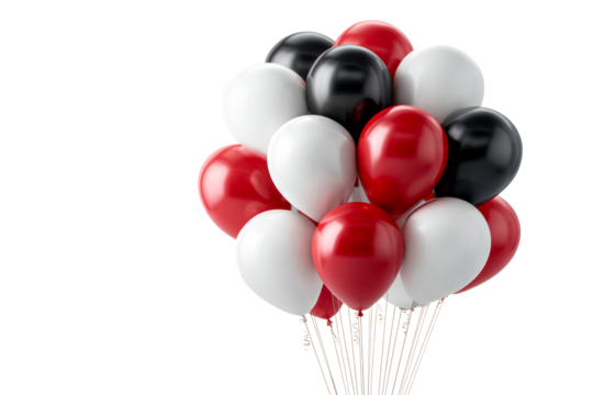 Colorful balloon cluster for festive celebrations