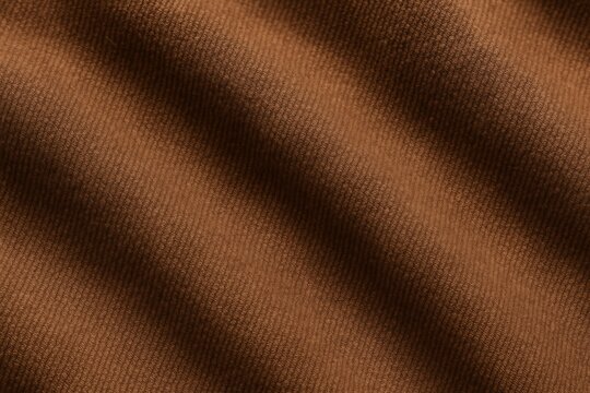 Brown Heavy Cotton Drill Fabric with Workwear Texture