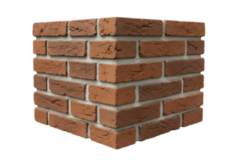 Red Brick Texture Perfect for Design Projects on transparent background