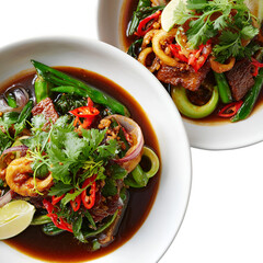 Savoring delicious asian cuisine restaurant kitchen food photography cozy atmosphere close-up view culinary delight