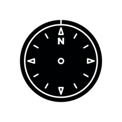 compass icon vector design template elegant style