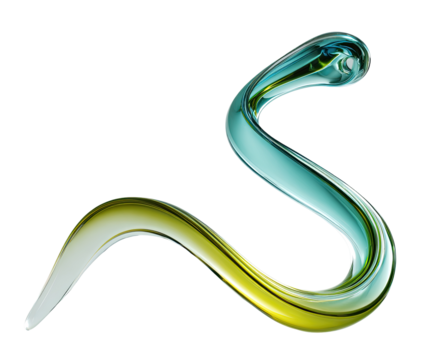 Abstract flowing liquid form