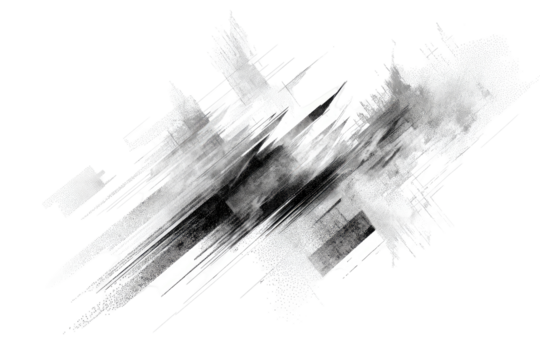 Abstract monochrome splatter graphic