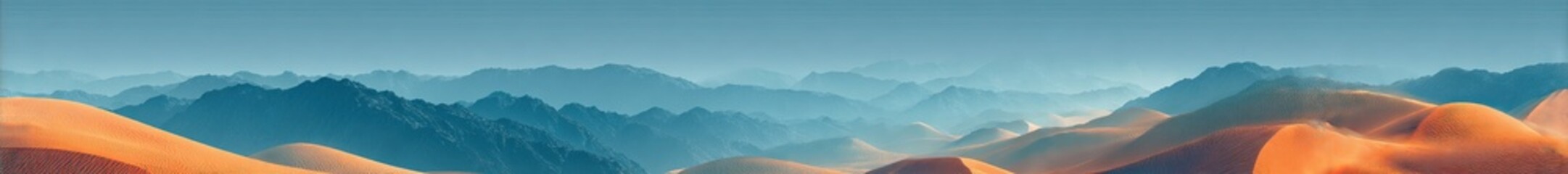 Obraz premium Blurry landscape of misty mountains