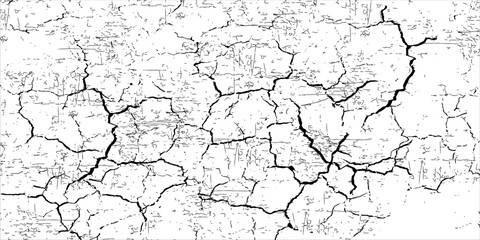 Obraz premium Rough black and white texture vector. Distressed overlay texture. Grunge background. Abstract textured effect. Vector Illustration. Black isolated on white background. art