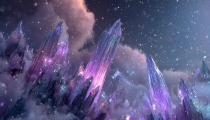 Aetherium Crystal Peaks of Xylos