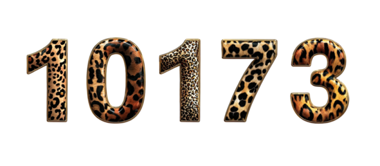 Leopard Print Numbers 2017