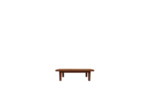 Simple pixelated table against black background