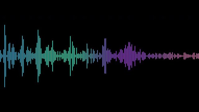 直線のカラフルなオーディオスペクトラム,音響スペクトル,波形,周波数,音楽,アルファチャンネル,