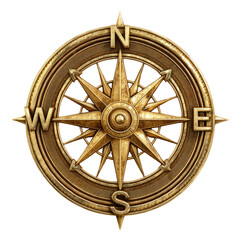 Ornate gold compass (1)