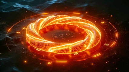 Flame Ring Space Special Effect