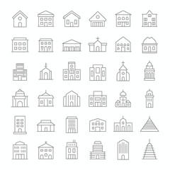 Fototapeta premium house icons set