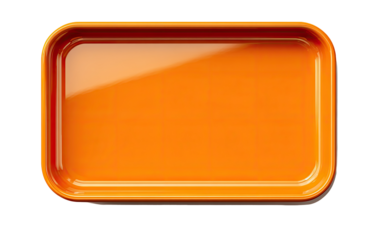 Orange rectangular tray (1)