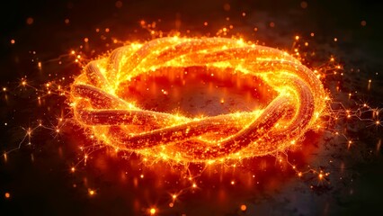 Orange Flame Formula Circular Effect