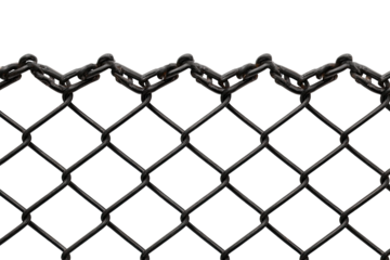 Close-up metal chain link fence